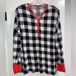 LS Buffalo Plaid Long Sleeve Bamboo Pajama Top
